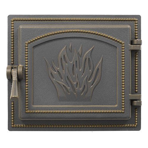 Дверка каминная Везувий 261 (бронза)